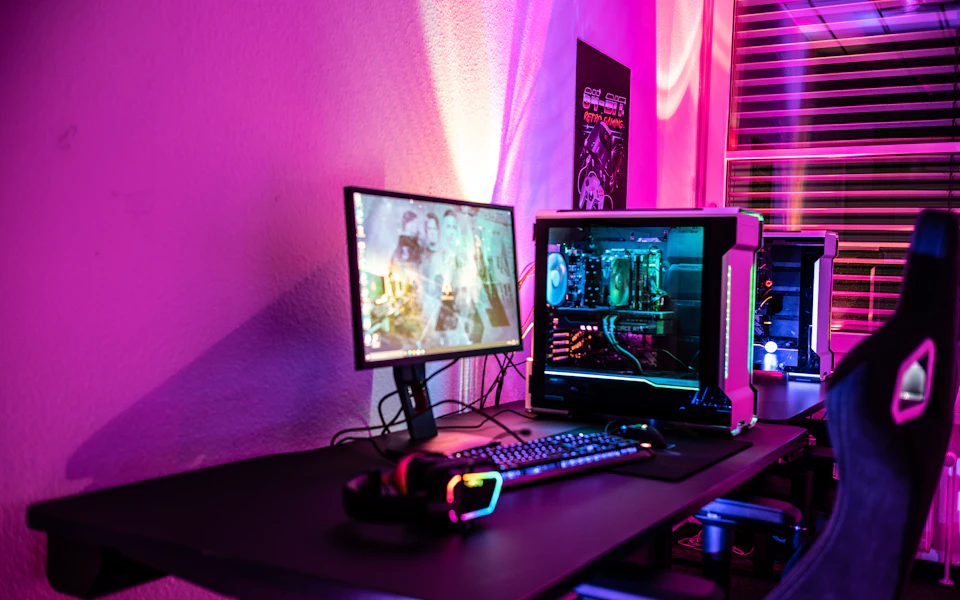 Streaming and gaming corner