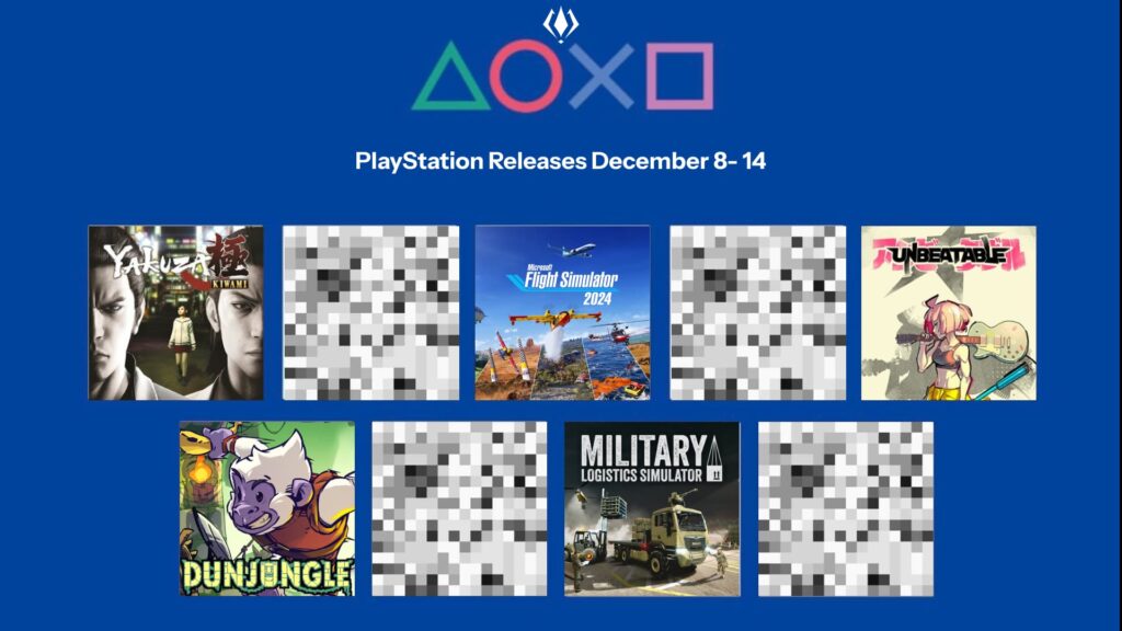 This Week’s PlayStation Releases 8-14 December 2025