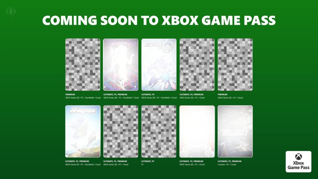 Xbox Game Pass July 2026 games revealed